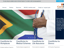 Tablet Screenshot of careworks.co.za